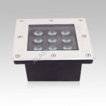 Đèn LED âm đất 9W vuông-GHT309
